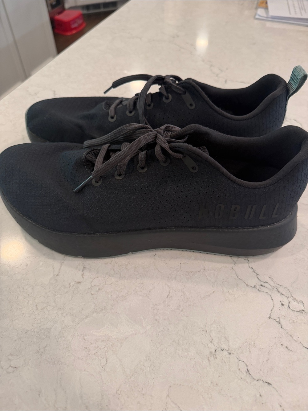 NOBULL Drive Ripstop Men’s Dark Blue Trainer Sneakers with Subtle Teal Size 12